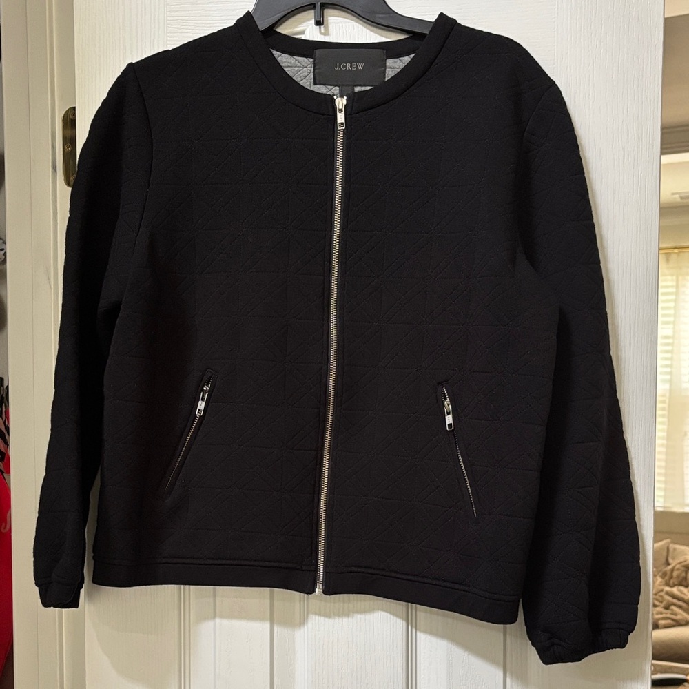J. Crew Women's Black Bomber Jacket S